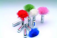 Beauty Strokes Retractable Feather Brush, Red