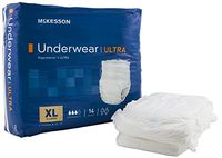 McKesson BRULXL - Adult Incontinent Brief McKesson Ultra Tab Closure X-Large Disposable Heavy Absorbency, BG15