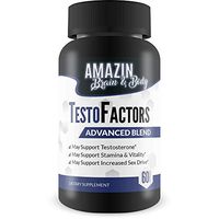Testo Factors Advanced Blend - Our Best Testosterone Booster for Men - Naturally Powerful Herbal Formula - Support Improved Testosterone - Support Stamina & Virility - Testo Factors Enhance Formula