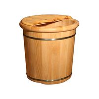 Foot Tub，Wooden Foot Bath，Pedicure Barrels，Bilateral Thickened Footbath，Foot Basin Wooden Bucket，Foot Spa Wooden Tub