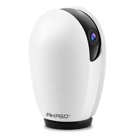 AKASO WiFi Camera 1080P, Works with Alexa/Google Assistant, Pet Camera Dog Camera, Indoor Home Security Camera Baby Monitor, Pan/Tilt Rotation, Motion/Sound Detection, 2 Way Audio, Night Vision, P30