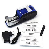 Mini Automatic Cigarette Rolling Machine Tobacco Injector DIY Maker Roller (Blue& Red),Blue