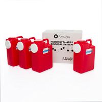 Pureway Sharps 3 Gallon Four-Pack Disposal System 40043