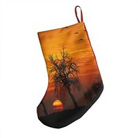 Horse and Sunset Funny Xmas Socks Hanging Decoration Candy Bag Party Holiday Christmas Santa Claus Home Decor Gift
