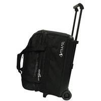 Pyramid Prime Double Roller Bowling Bag (Black)