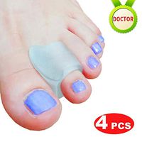 Mcvcoyh Gel Toe Separators Bunion Corrector, Pack of 4 Toe Spreaders for Overlapping, Hallux Valgus, Diabetic Feet for Men and Women