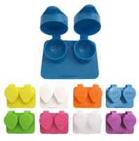 Deep Well Flip-top Contact Lens Cases (Mixed Colors, 12)