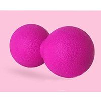 EliteShine Double Lacrosse Massage Ball for Myofascial Trigger Point Release & Deep Tissue Massagefor Physical Therapy, Muscle Relaxer, Acupoint Massage (Material: TPE, Pink)