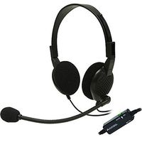 Andrea Communications C1-1024400-3 Model ANC-750L Stereo Analog PC Headset, 40mm mono (monaural) speaker with deep bass sound delivers crystal clear audio, Reversible for left or right side usage