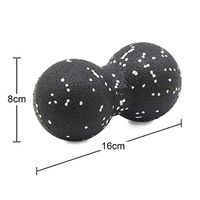 Yoga ballEpp Lacrosse Myofascia Ball Peanut Massage Ball High Density Lightweight Fitness Body Fascia Massage Yoga Exercise Relieve Pain,Brown