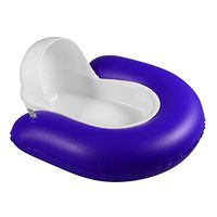 SUPVOX Inflatable Bedpan Bedridden Elderly Stool Bedsore Toilet Smooth Contoured Bed Pan Toilet Bowl Blue
