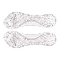 Ladies High Heel Cushion Inserts,Gel Insoles Women Ball of Foot Inserts for Sandals,Silicone Cushion Shoe Insoles,Women Insoles High Arch,Arch Support Shoe Insert Flat Feet(Clear)