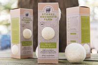 Stoney Mountain Farm Eco-friendly Wool Dryer Balls, handmade in USA from wool grown on USA farm