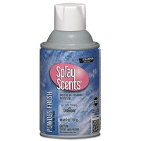 Chase Products Sprayscents Metered Air Freshener Refill, Powder Fresh, 7oz, Aerosol, 12/Carton, New