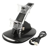 OSTENT USB Dual Charger Station Dock Cable Compatible for Sony PS3 Wireless Bluetooth Controller