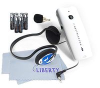 New!!! Pocketalker Ultra 2.0 Platinum Package by Williams Sound - Platinum Package Includes 2 Liberty Microfiber Cloths and 3 Extra Sets of Batteries (Behind The Head Headphones)