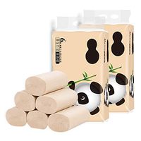 tesyyke 6 Rolls Toilet Paper Tissue 4 Layer Soft Skin-Friendly Safe for Bathroom Home