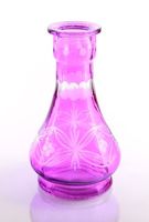 SALE NEW PURPLE MEDIUM CRYSTAL VASE Hookah Shisha Narguile Water Smoking Pipe