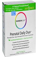 Rainbow Light Prenatal Daily Duo: prenatal one mulitvitamin & prenatal Dha- 30 Tablets & 30 Softgels (Packaging May Vary)