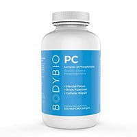 BodyBio - PC Phosphatidylcholine, Liposomal Phospholipid Complex for Cell Health - Enhance Brain Function, Focus, Memory & Clarity - Microbiome Support - Science & Research Backed - 300 Softgels
