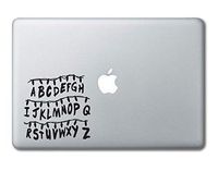 Alphabet Lights Stranger Things Printed Clear Vinyl Decal Sticker Compatible with Apple MacBook Pro Air 11" 12" 13" 15" All Years Laptop Trackpad Keyboard (11", 12" Macbook)