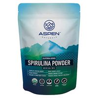 Aspen Naturals Organic Spirulina Powder - 32 OZ - California Grown, USDA Organic, Non GMO, Nutrient Dense Superfood, 100% Pure, Vegan Plant Based Protein Supplement