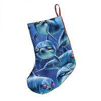 Funny Dolphins Great Xmas Socks Hanging Decoration Candy Bag Party Holiday Christmas Santa Claus Home Decor Gift