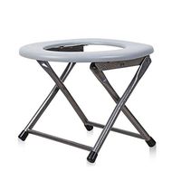 Wxnnx Portable Potty, Commode Chair, Folding Toilet Seat, for Camping, Hiking, Trips, Construction Sites