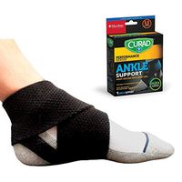 Curad Adjustable Wrap-Around Ankle Support with Open Heel