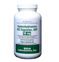 Diphenhydramine HCL [Compare to Benedryl] 50mg, 1000 Capsules