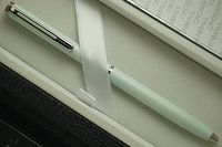 Cross Sheaffer Made in The USA Sky Frosty Blue Agio with Nickel Appointments Ballpoint Pen and Sheaffer Journal .Corporate Gift