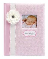 C.R. Gibson Pink and White 'Sweet Baby Girl' Loose Leaf First Five Years Baby Book, 64pgs, 10'' W x 11.75'' H