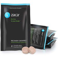 Zaca Recovery Chewable Supplement | Remedy for Hangovers, Exercise, Travel & Altitude | Vegan & Gluten Free | Mixed Berry, 6 Packs = 12 Tablets