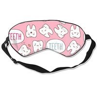 Kawaii Dentist Teeth Sleeping Eye Mask Blindfold Relax Sleep Travel Light Blocking Eye