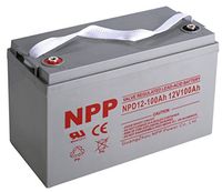 NPP NPD12-100Ah Rechargeable Deep Cycle AGM 12V 100 Ah Battery with Button Style Terminals