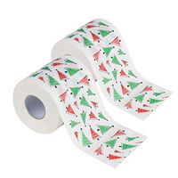Holzkary Paper Towels Roll Interesting Print Bath Toilet Paper Towel Christmas Supplies Xmas Decor Tissue Roll 170 Sheets/Roll(10X10CM.Green-2)