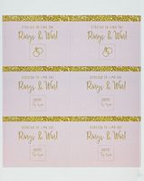 Andaz Press Blush Pink Gold Glitter Print Wedding Collection, Bridal Shower Game Scratch Cards, 30-Pack