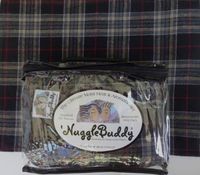 'NUGGLEBUDDY New!! Microwavable Moist Heat & Aromatherapy Organic Rice Pack. Black, Taupe & Red Plaid Flannel Fabric with SPEARMINT EUCALYPTUS Aromatherapy.