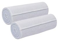 Nexskin 6" Organic Latex Free American Cotton - Comfort Elastic Bandage with Single Hook & Loop Closure - White, 2 Pack