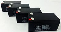 Replacement for UB1234 12V 3.4AH Sealed Lead Acid Battery F1 TT - SPS Brand (4 Pack)