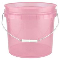 Leaktite 3.5-Gal. Watermelon Plastic Translucent Pail (Pack of 3)