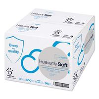 HEAVENLY SOFT TOILET TISSUE, 2-PLY, 3.5" X 146 FT, 500 SHEETS/ROLL, 96 RL/CARTON