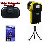 Vivitar DVR-850 8.1MP Underwater Digital HD Camera & Camcorder Kit - Yellow