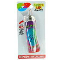 Light-Up Printed Pocket Lighter, Refillable, Colorful Fashion Designs - Brave Skull