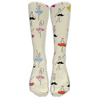 Ballet Nylon Faster Recovery Compression Knee Socks Fun Colors Camp Women Cartoon Knee-high Long Tube Crew Socks