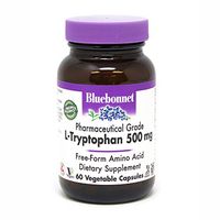 Bluebonnet Nutrition L-Trytophan 500mg Vegetable Capsules, 60Count