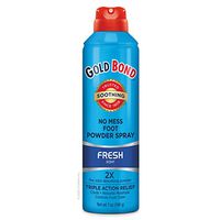 Gold Bond No Mess Foot Powder Spray Fresh 7 Ounce