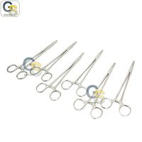 G.S 6 PCS Stainless Steel Mayo HEGAR Needle Holder with GROOVED Jaws 8" Veterinary Dental Instruments Best Quality