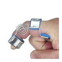 JJZXPJ Finger Support Brace，Trigger Finger Splint Spring-Coil Finger Rehabilitation Brace for Mallet Finger,Lightweight Material,Fits Right and Left Hand (Size : Large)