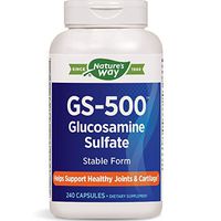 Nature's Way GS-500 Glucosamine Sulfate Stable Form Healthy Joints and Cartilage, 240 Vcaps